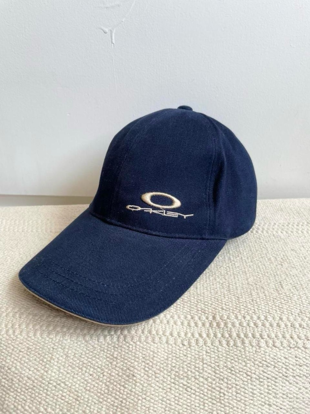 Vintage Oakley Hat Mens OS O Matter Navy Blue Oakley Logo
